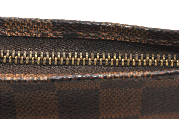 Authentic Louis Vuitton Damier Poche Toilette 26 Cosmetic Pouch N47543 LV 3887K