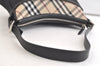 Authentic BURBERRY Nova Check Shoulder Hand Bag Purse Nylon Leather Black 3888K