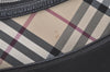 Authentic BURBERRY Nova Check Shoulder Hand Bag Purse Nylon Leather Black 3888K