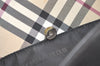 Authentic BURBERRY Nova Check Shoulder Hand Bag Purse Nylon Leather Black 3888K