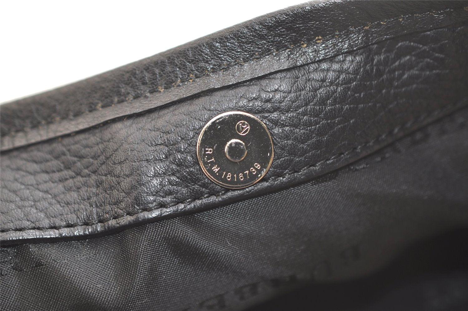 Authentic BURBERRY Nova Check Shoulder Hand Bag Purse Nylon Leather Black 3888K