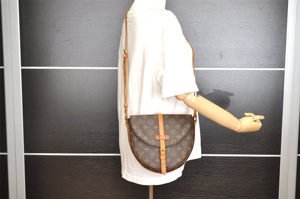 Authentic Louis Vuitton Monogram Chantilly MM Shoulder Cross Bag M51233 LV 3889I
