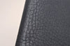 Authentic Louis Vuitton Taurillon Portefeuille Brazza Wallet M58818 Navy 3889J