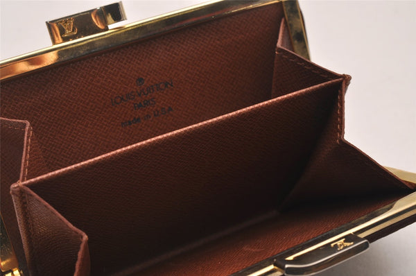 Authentic Louis Vuitton Monogram USA Exclusive Coin Purse Case T61922 LV 3892I