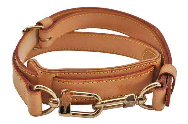 Authentic Louis Vuitton Leather Shoulder Strap Beige 36.2-43.3" LV 3892K