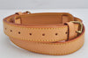 Authentic Louis Vuitton Leather Shoulder Strap Beige 36.2-43.3" LV 3892K