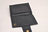 Authentic GUCCI Sherry Line Bifold Wallet Purse Canvas Leather Navy Blue 3893J