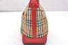 Authentic BURBERRY Nova Check Shoulder Hand Bag Purse Canvas Leather Beige 3894K