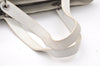Authentic Christian Dior Lady Dior Lamb Skin Cannage Hand Bag White CD 3895K