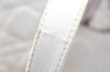 Authentic Christian Dior Lady Dior Lamb Skin Cannage Hand Bag White CD 3895K