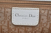 Authentic Christian Dior Lady Dior Lamb Skin Cannage Hand Bag White CD 3895K