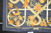Authentic HERMES Carre 90 Scarf "Caraibes" Silk Gray 3897J
