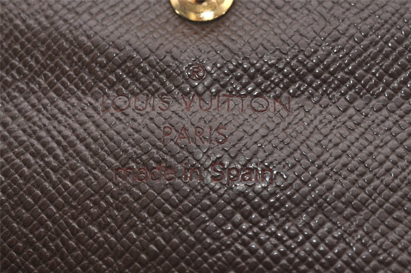 Authentic Louis Vuitton Damier Portefeuille Sarah Long Wallet N61734 LV 3898I