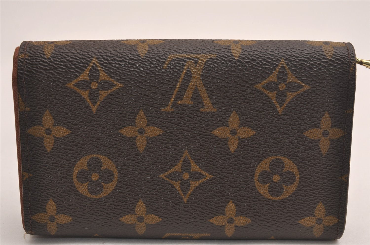 Auth Louis Vuitton Monogram Porte Monnaie Billets Tresor Wallet M61730 LV 3898J