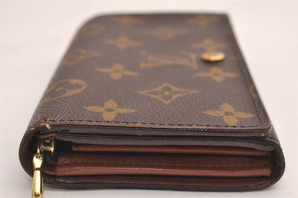 Auth Louis Vuitton Monogram Porte Monnaie Billets Tresor Wallet M61730 LV 3898J