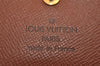 Auth Louis Vuitton Monogram Porte Monnaie Billets Tresor Wallet M61730 LV 3898J