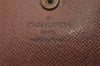 Authentic Louis Vuitton Monogram Pochette Pass Pole M60135 Trifold Wallet 3899I