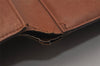 Authentic Louis Vuitton Monogram Pochette Pass Pole M60135 Trifold Wallet 3899I