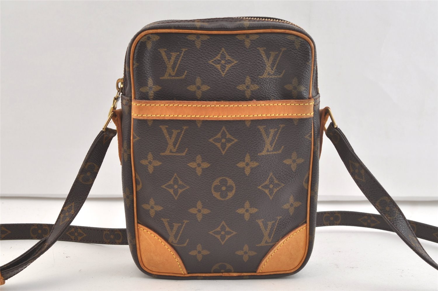 Authentic Louis Vuitton Monogram Danube Shoulder Cross Body Bag M45266 LV 3899K