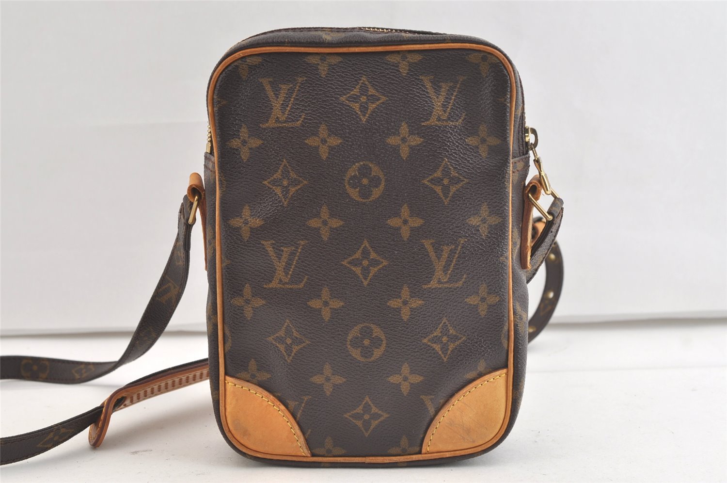 Authentic Louis Vuitton Monogram Danube Shoulder Cross Body Bag M45266 LV 3899K
