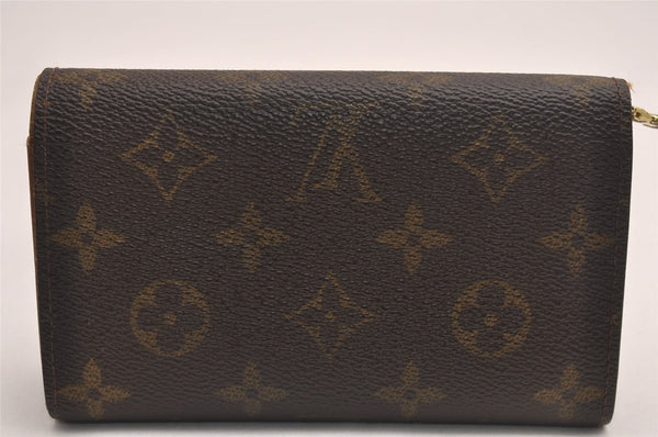 Auth Louis Vuitton Monogram Porte Monnaie Billets Tresor Wallet M61730 LV 3900J