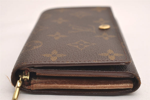 Auth Louis Vuitton Monogram Porte Monnaie Billets Tresor Wallet M61730 LV 3900J