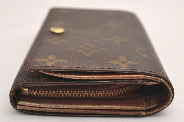Auth Louis Vuitton Monogram Porte Monnaie Billets Tresor Wallet M61730 LV 3900J