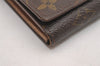 Auth Louis Vuitton Monogram Porte Monnaie Billets Tresor Wallet M61730 LV 3900J