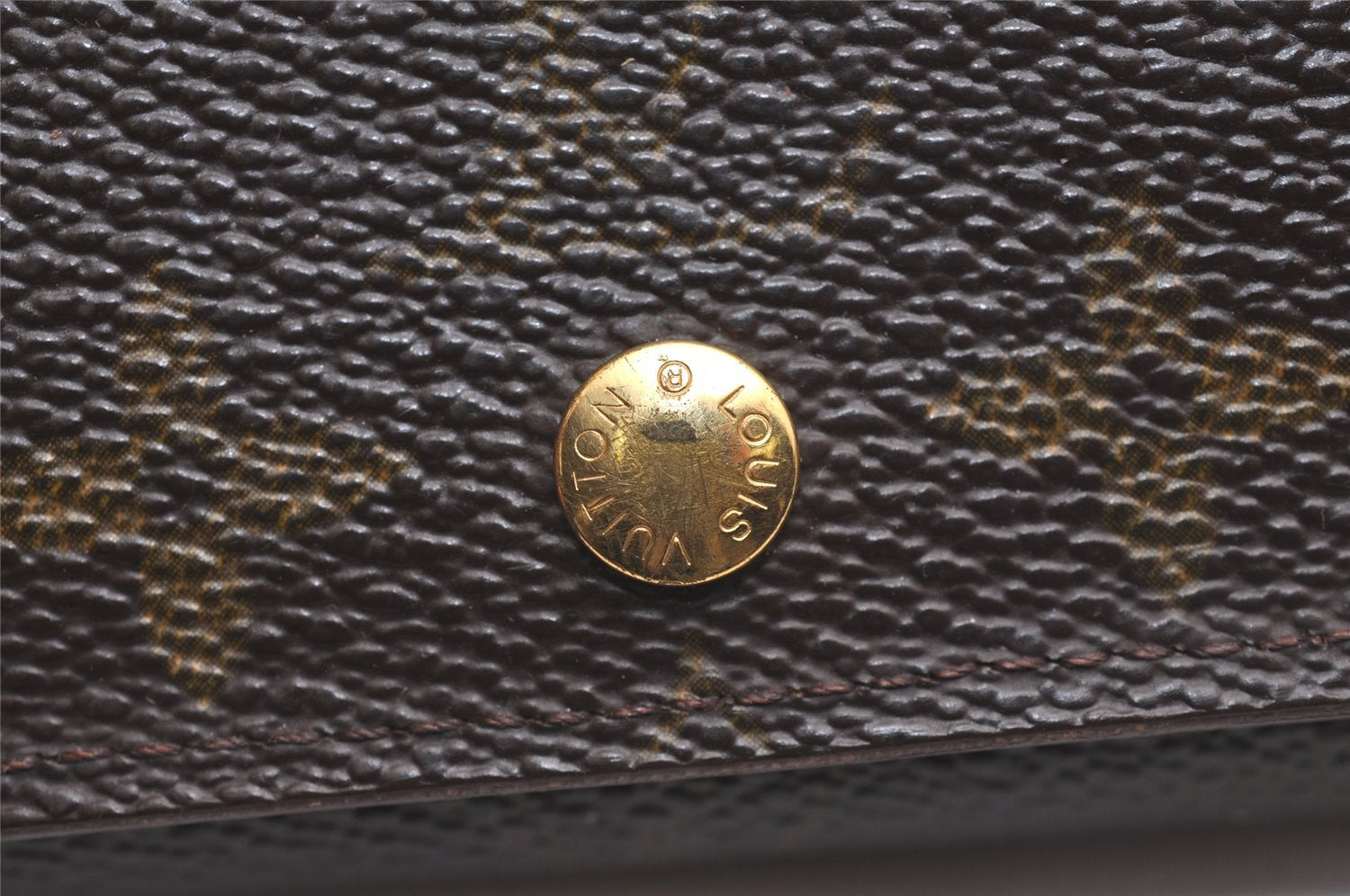 Auth Louis Vuitton Monogram Porte Monnaie Billets Tresor Wallet M61730 LV 3900J