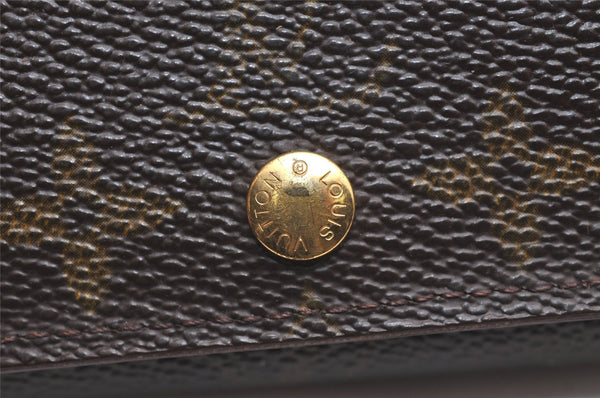 Auth Louis Vuitton Monogram Porte Monnaie Billets Tresor Wallet M61730 LV 3900J