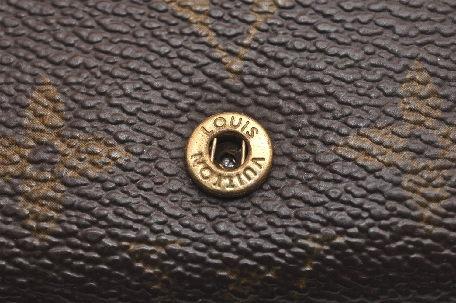 Auth Louis Vuitton Monogram Porte Monnaie Billets Tresor Wallet M61730 LV 3900J
