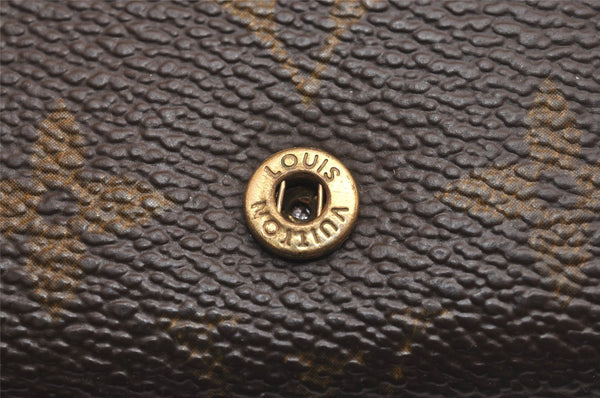 Auth Louis Vuitton Monogram Porte Monnaie Billets Tresor Wallet M61730 LV 3900J