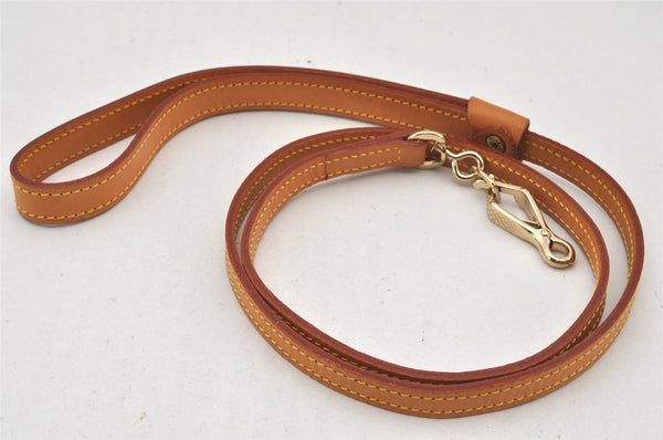 Authentic Louis Vuitton Leather Leash Baxter MM Dog Lead M58051 42.5 Beige 3900K