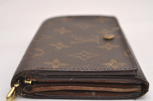 Auth Louis Vuitton Monogram Porte Monnaie Billets Tresor Wallet M61730 LV 3902J