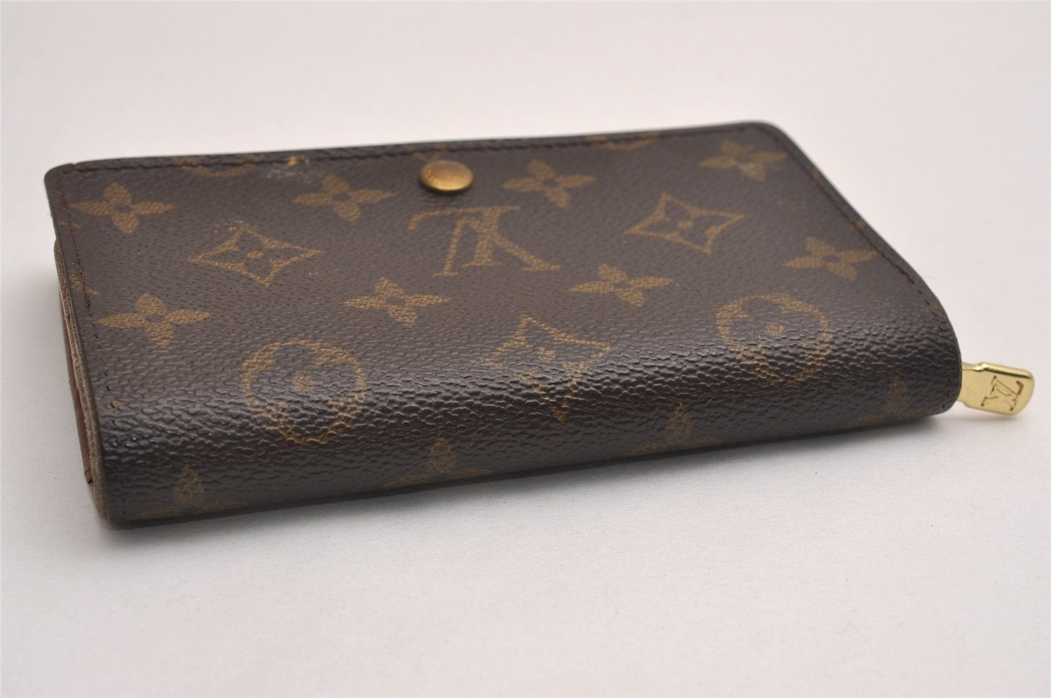 Auth Louis Vuitton Monogram Porte Monnaie Billets Tresor Wallet M61730 LV 3902J