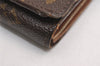 Auth Louis Vuitton Monogram Porte Monnaie Billets Tresor Wallet M61730 LV 3902J