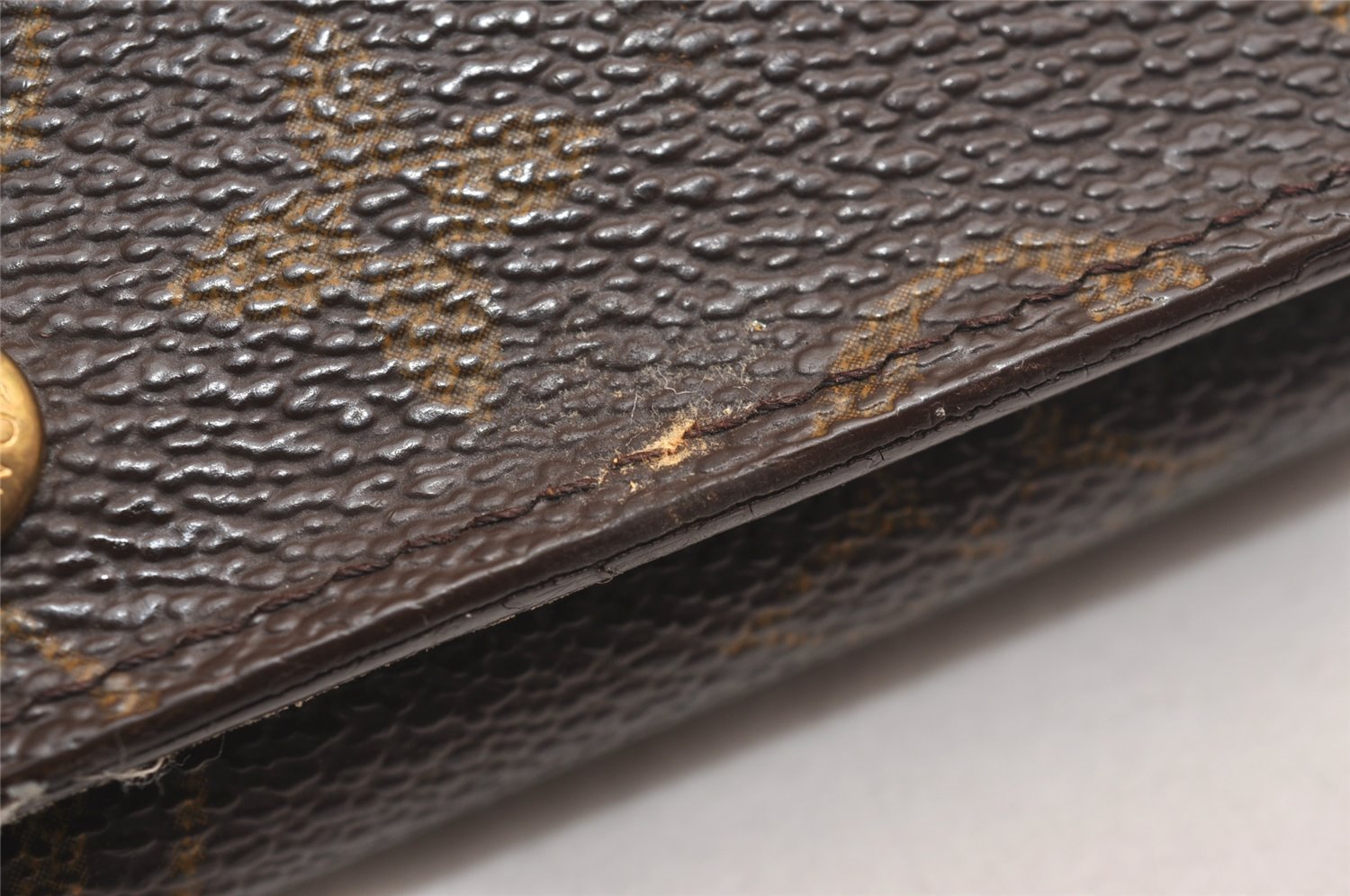 Auth Louis Vuitton Monogram Porte Monnaie Billets Tresor Wallet M61730 LV 3902J