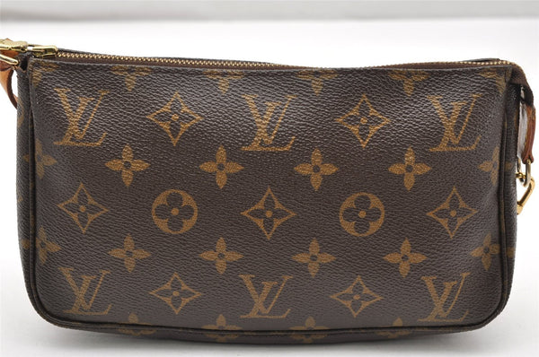 Authentic Louis Vuitton Monogram Pochette Accessoires Pouch M51980 LV 3902K