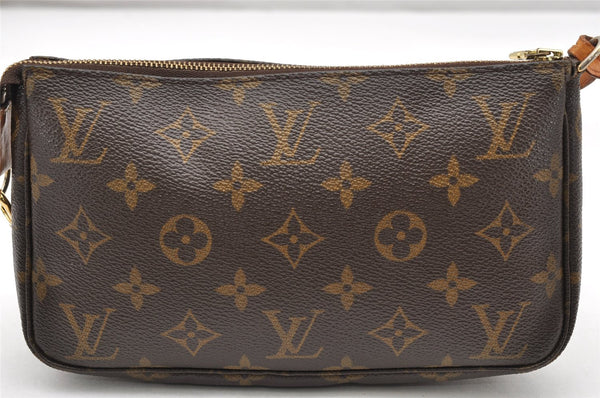 Authentic Louis Vuitton Monogram Pochette Accessoires Pouch M51980 LV 3902K