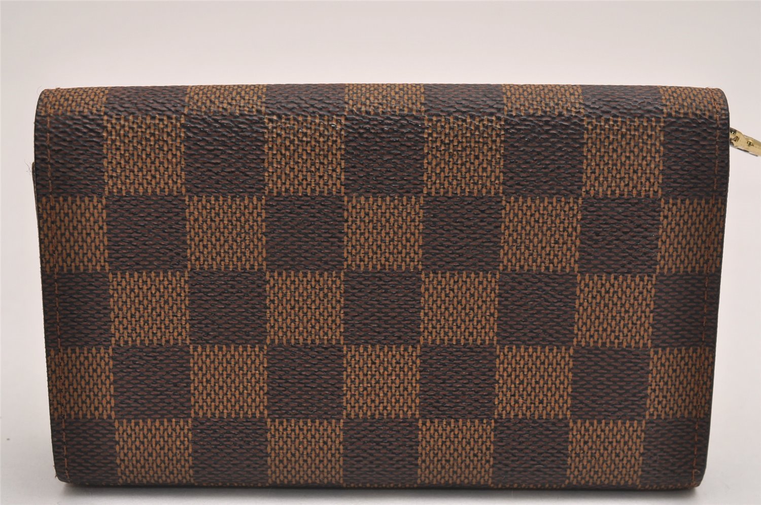 Authentic Louis Vuitton Damier Porte Monnaie Billets Tresor N61730 Wallet 3903J