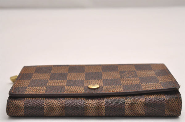 Authentic Louis Vuitton Damier Porte Monnaie Billets Tresor N61730 Wallet 3903J