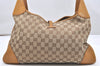 Authentic GUCCI Sherry Line Kandinsky Shoulder Bag GG Canvas Leather Brown 3903K