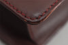 Authentic Cartier Must de Cartier Clutch Bag Purse Leather Bordeaux Red 3904J