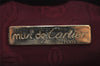 Authentic Cartier Must de Cartier Clutch Bag Purse Leather Bordeaux Red 3904J