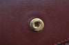 Authentic Cartier Must de Cartier Clutch Bag Purse Leather Bordeaux Red 3904J