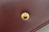 Authentic Cartier Must de Cartier Clutch Bag Purse Leather Bordeaux Red 3904J