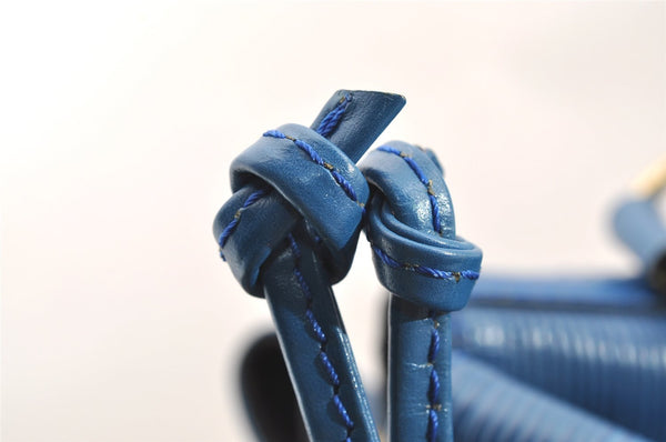 Authentic Louis Vuitton Epi Noe Shoulder Drawstring Bag Blue M44005 LV 3905I