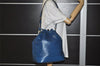 Authentic Louis Vuitton Epi Noe Shoulder Drawstring Bag Blue M44005 LV 3905I
