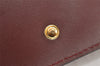 Authentic Cartier Must de Cartier Clutch Bag Purse Leather Bordeaux Red 3905J