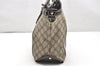 Authentic GUCCI Vintage 2Way Shoulder Tote Bag GG PVC Enamel 203521 Brown 3906K